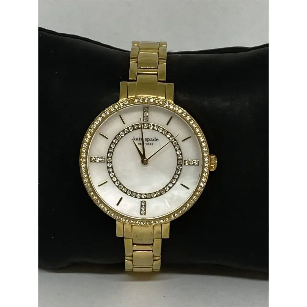 Kate Spade 0692 Womens Gold Stainless Steel Analog Dial Quartz Wrist Watch GE562